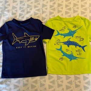 Toddler 3T Old Navy shark rash guards / set of 2